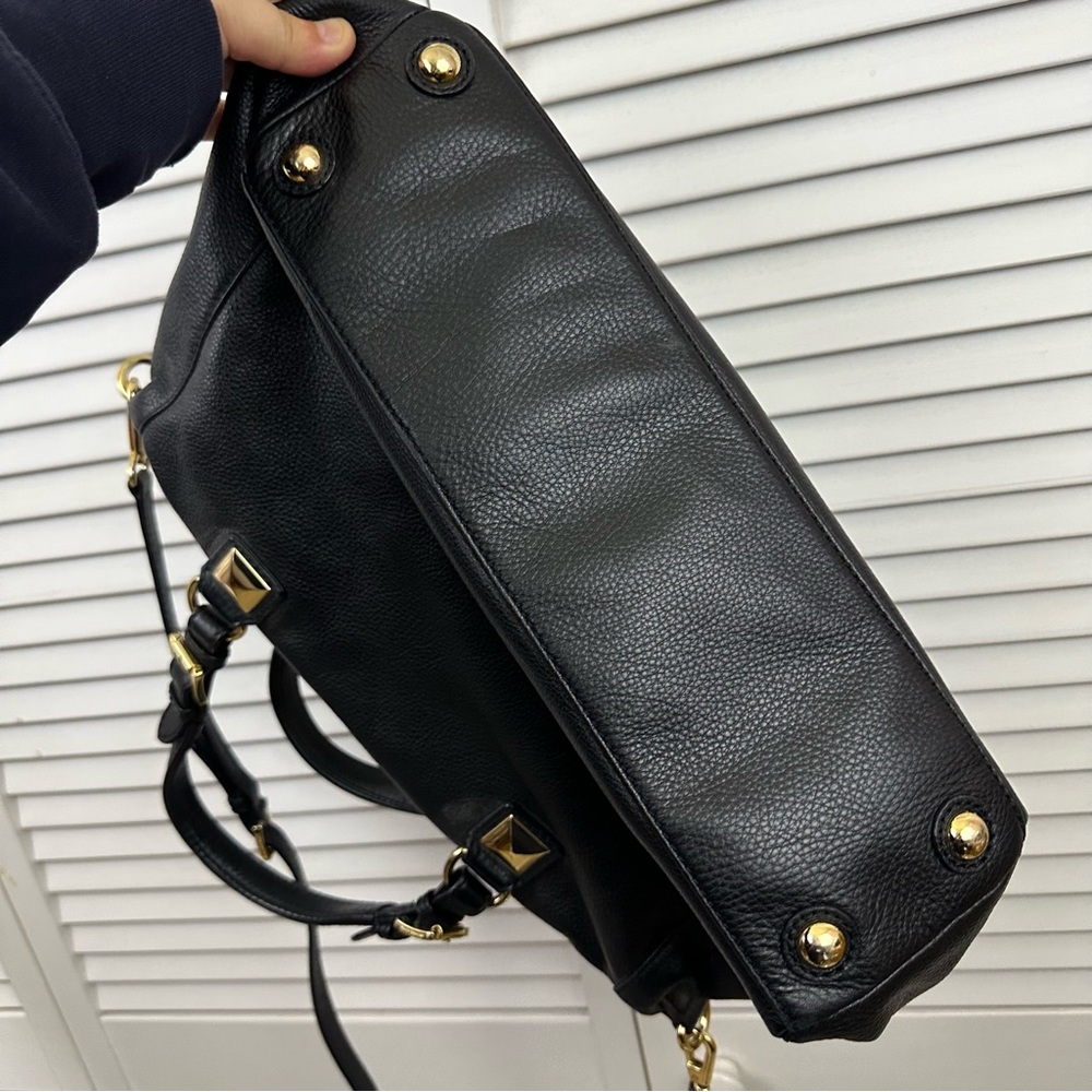 Michael Kors Black Leather Satchel - Picture 9 of 10